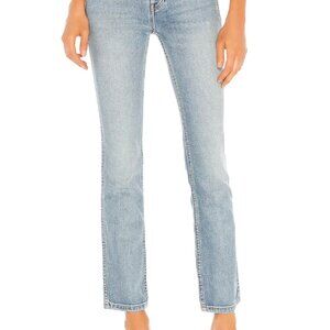 RE/DONE Originals Double Needle Long Skinny Jeans in Hazy Indigo